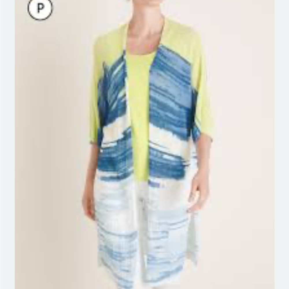 CHICO'S Lightweight‎ Printed Cardigan Sweater  1 8/10 M